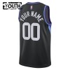 Dječji NBA Dres Utah Jazz Personalizirani Jordan 2025-26 Statement Edition Crno Swingman